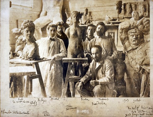Photo, Bourdelle's Atelier, 1903. Musée Bourdelle (MBPH273)