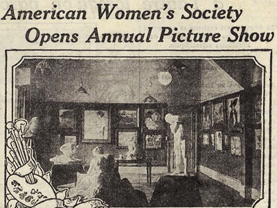1911 AWAA exhibition, The New York Herald European edition, February 19, 1911, p. 6