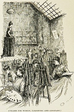 Women's atelier at the Académie Julian. Nobili, p. 750. 