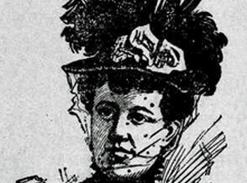 Portrait of Jessie Allen. Janesville Daily Gazette, February 10, 1898, p. 7. Newspaper Archives.com