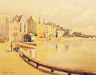 K. Aubrey Moore, "St. Ives," undated, watercolor on paper, MutualArt
