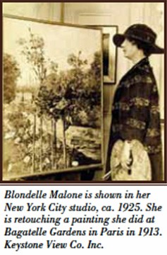 Blondelle Malone in her New York Studio, ca. 1925. (Washington 9)