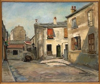 Germaine Chapuis, "Impasse Nollez à Montmartre," n.d., oil on canvas. Centre national des arts plastiques