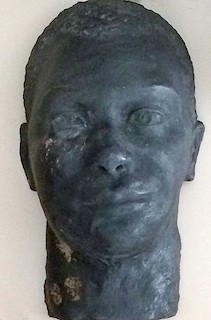 Mary Elizabeth Cook, face mask, n.d., plaster. Ross County Historical Society