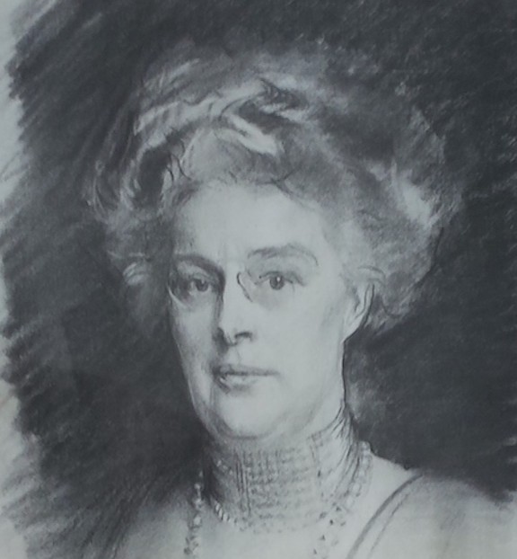 Photo of John Singer-Sargent's portrait of Elisabeth Mills Reid, 1912. RH archives