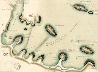 Map of the coastline of St. Briac, 1756. Gallica.fr