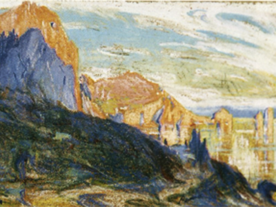 Lucy Flannigan, “Little marina of Capri,” ca. 1920s, pastel on paper, Pinacoteca di Bari.