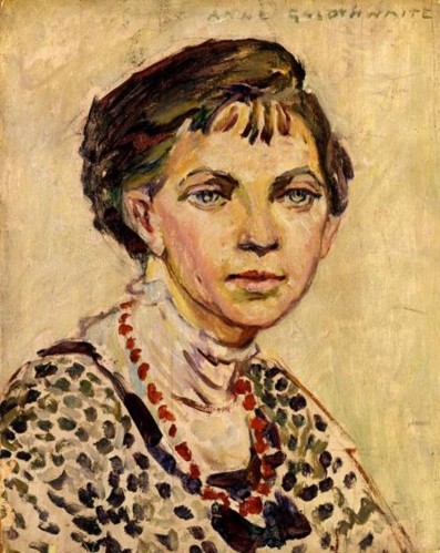 Anne Goldthwaite, "Self-Portrait," ca. 1906-1913, oil on wood mounted on fiberboard, Smithsonian American Art Museum