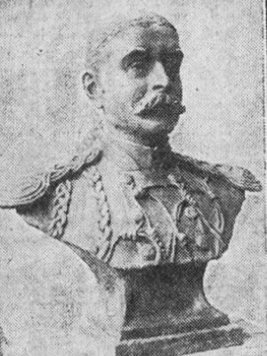 Frances M. Goodwin, “Portrait Bust of Captain Benjamen,” 1908, marble. The New York Herald European edition, February 22, 1908, p. 6