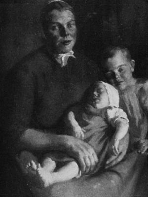 Ella Hergesheimer, “Dutch Peasant and Children,” ca. 1904, oil on canvas. Illustrated catalogue for 1905 Salon de la Société nationale des Beaux-Arts