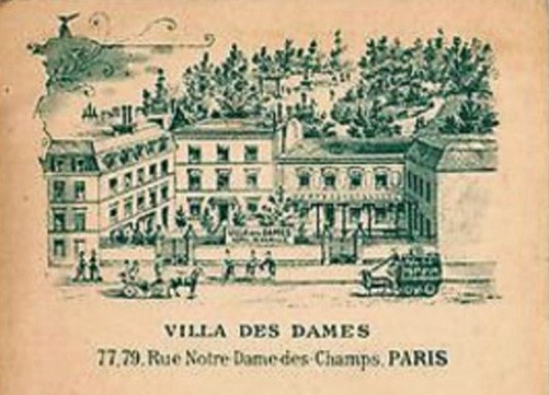 Postcard of the Villa des Dames, early 20th century, Delcampe.net