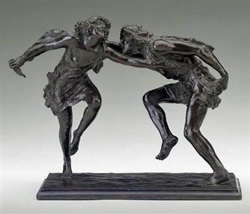 Malvina Hoffman, "Russian Dancers," bronze inspired by Mikhael Mordkin and Anna Pavlova, 1911, Detroit Institute of Arts.