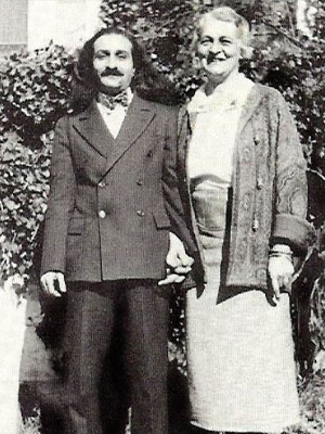 Meher Baba with Ruano Bogislav in the US, ca. 1934, Meher Baba's Life & Travels