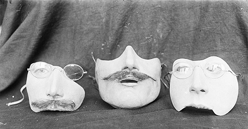 Finished masks in the Studio for Portrait Masks, Library of Congress