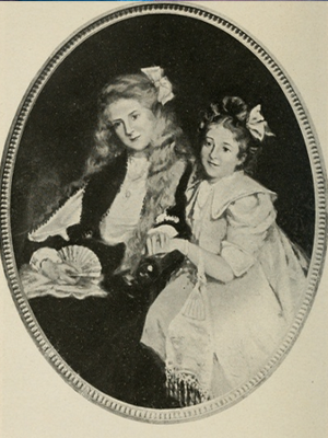 Mary Fairchild MacMonnies, “Portrait of Misses M.,” ca. 1908, miniature. Illustrated catalogue for 1908 Salon de la Société nationale des Beaux-Arts