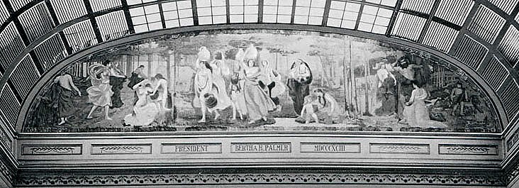 "Primitive Woman," Mary Fairchild MacMonnies, mural, 1893 World's Columbian Exposition in Chicago, Wikimedia Commons