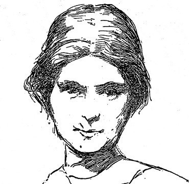 Cornelia F. Maury, self-portrait sketch