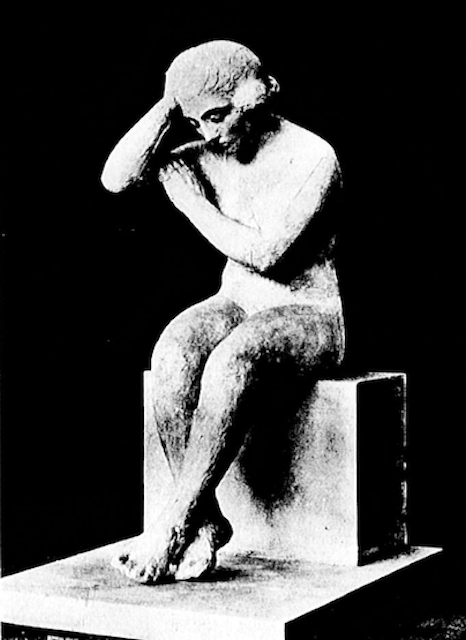 Jane Poupelet, "Méditation," 1924, plaster. Martinie 95