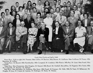 French school faculty and staff, 1948. 