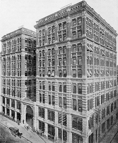 Mills Building in New York City, 1882. Internet Archive Book Images on Flickr.
