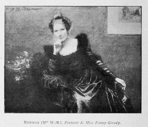 Willie Newman, “Portrait of Miss Fanny Gowdy,” 1900, oil on canvas. Catalogue illustré of the Salon des artistes français, p.150