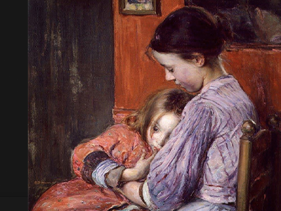 Elizabeth Nourse, “The Little Sister,” 1902, oil on canvas. The Riffe Gallery