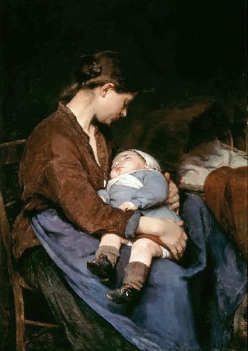 Elizabeth Nourse, “A Mother (Une mère),” 1888, oil on canvas. Cincinnati Art Museum