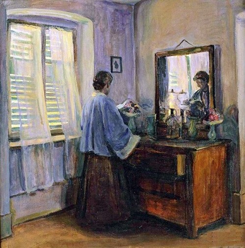 Elizabeth Nourse, Les volets clos, ca. 1910, oil on canvas. Musée national de la Coopération franco-américaine, Blérancourt