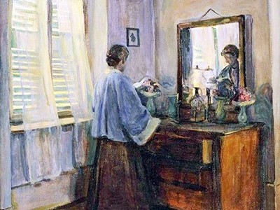 Elizabeth Nourse, “Les volets clos,” ca. 1910, oil on canvas. Musée national de la Coopération franco-américaine, Blérancourt