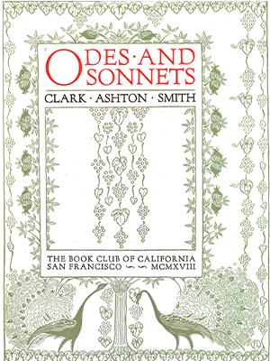 Florence Lundborg, illustration of Clark Ashton Smith's Odes and Sonnets, 1918. Image retrieved from HathiTrust.