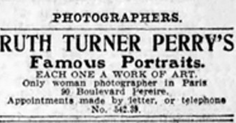 Advertisement for Perry’s studio in The Brooklyn Daily Eagle, May 30, 1909, p. 55