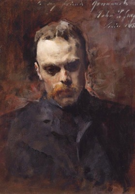 John Singer Sargent, "Gordon Greenough," 1880, oil on canvas, Wikipedia