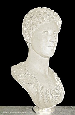 Richard S. Greenough, bust of Constance Fenimore Woolson, marble