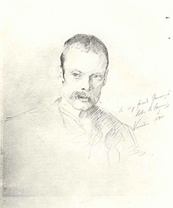 John Singer Sargent, "Gordon Greenough," 1880, sketch