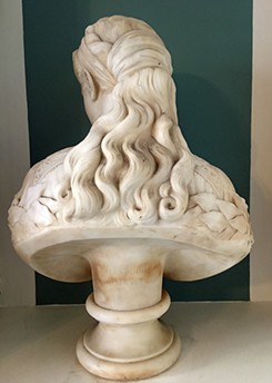 Richard S. Greenough, back of marble bust, Reid Hall