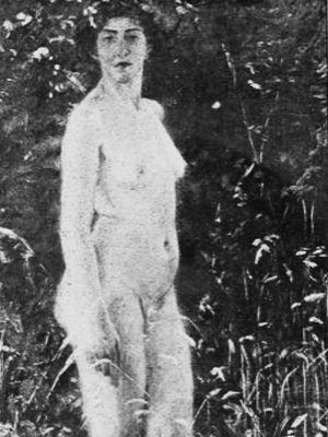 Lucy Lee-Robbins, “Nude Study,” ca. 1899, pastel on paper. Illustrated catalogue for 1899 Salon de la Société nationale des Beaux-Arts