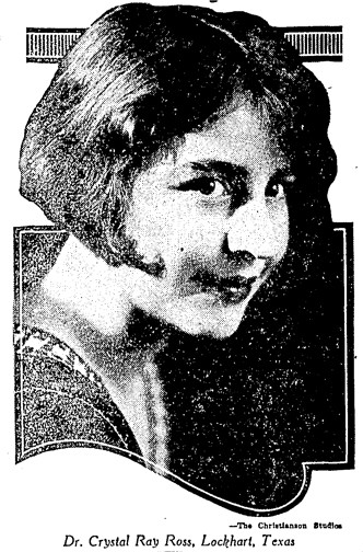 Photo of Dr. Ross, The Austin Statesman, August 9, 1925.