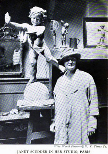 Janet Scudder in her Studio. Modeling My Life, p. 231