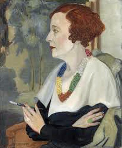 Janet Scudder, "Portrait of a Woman" (Peggy Guggenheim), n.d., oil on canvas. AskArt