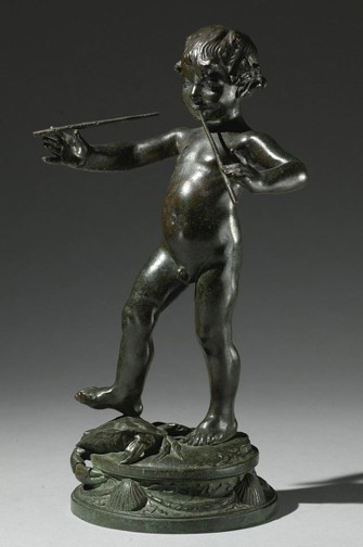 Janet Scudder, "Young Pan," 1915, bronze, Sotheby's photo