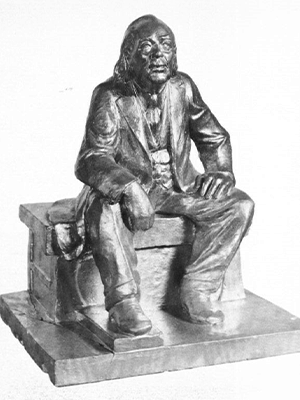 Meta Fuller, "Richard B. Harrison as "De Lawd," c. 1935, plaster. Howard University Gallery of Art, Washington, D.C. Photograph retrieved from Lewis, Samella 55