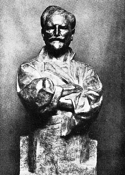 Eugenie Shonnard, Portrait Bust of Alfonse Mucha, 1920s