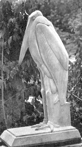 Eugenie Shonnard, "Marabout," 1920s, granite. Bookgreen Gardens
