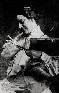 Photo of Claire Shuttleworth. Buffalo Evening News, February 5, 1905, p. 5