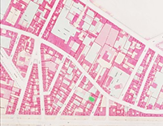 Historical map of the rue de Chevreuse neighborhood, early 19th century (Archives de Paris)