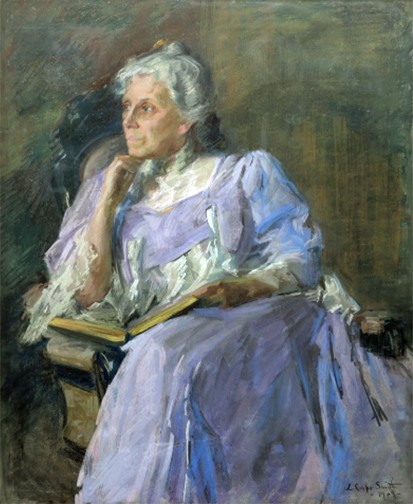Smith’s portrait of her mother, Mrs. Humphrey Henry Howland Crapo Smith, 1909, pastel on paper, Detroit Institute of Arts