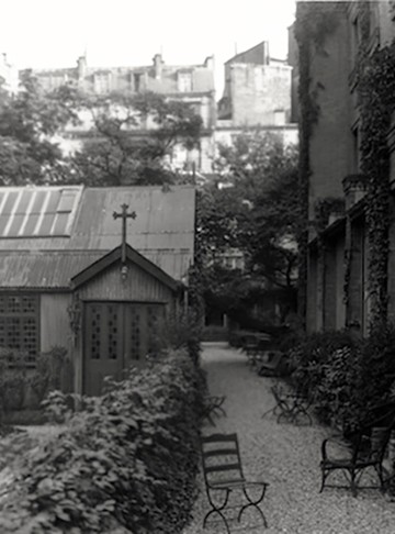 Photo of St. Luke's in the Club's back garden