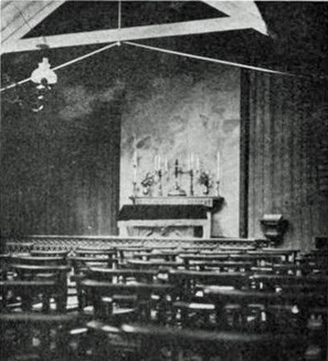 Photograph of the interior of the Chapel, c. 1904. American Cathedral Archives Photograph of the interior of the Chapel, c. 1904. American Cathedral Archives