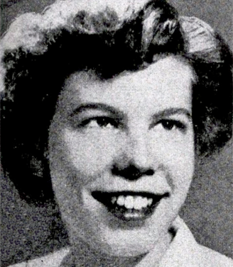 Elizabeth Blake, class of 1952, Barnard College. Printed in Barnard Alumnae Magazine, May 1953, p.5