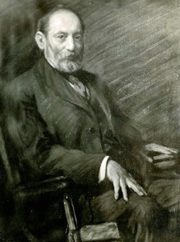 Photograph of Grace Hill Turnbull portrait of Fabian Franklin, 1908, oil on canvas, Johns Hopkins University graphic and pictorial collection 